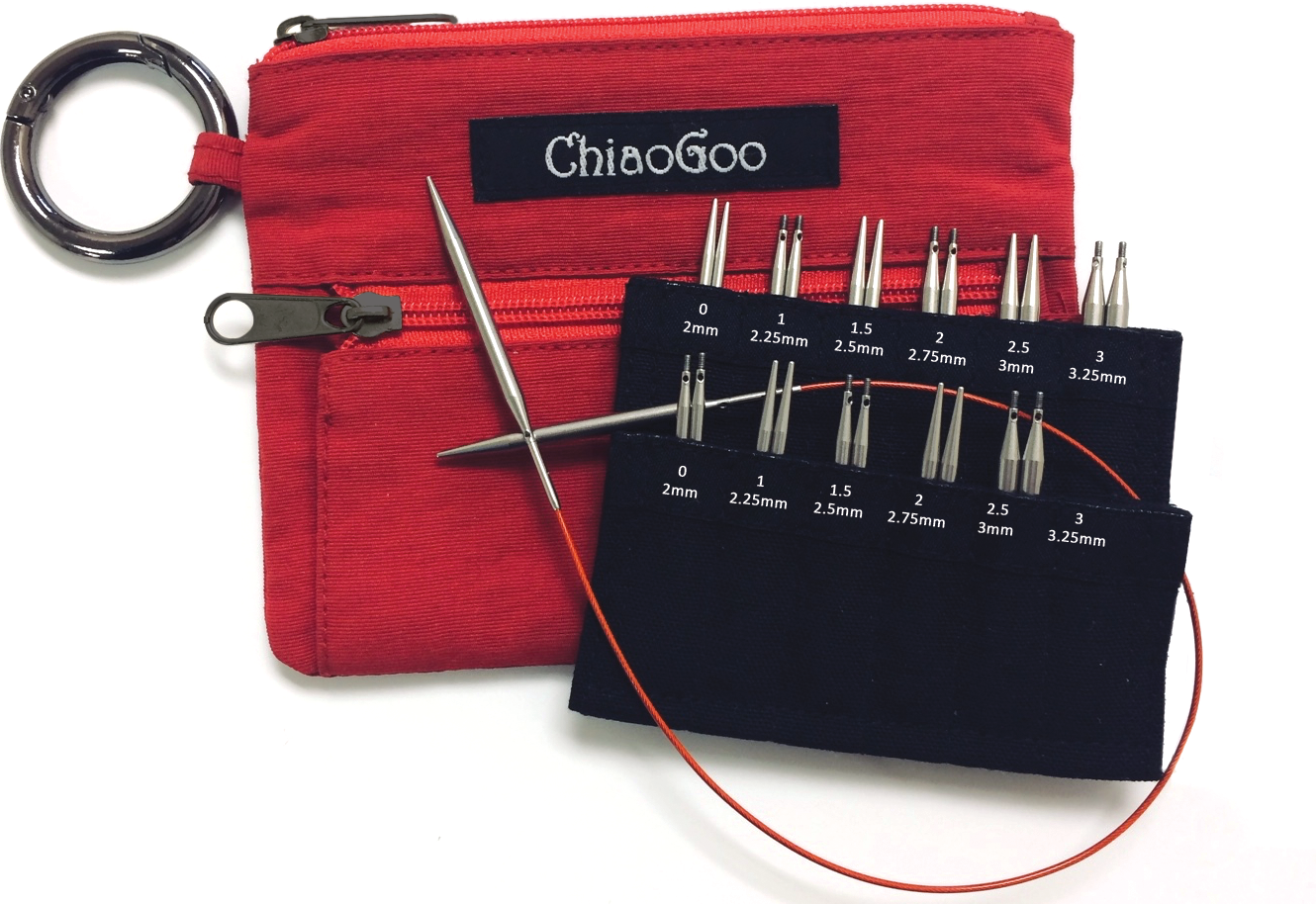 ChiaoGoo TWIST Yellow Shorties Set - Large Tips 5.5mm to 8mm – Cozi Yarn  Studio